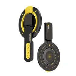 Versatile Magnetic Phone Grip and Stand with Double - Sided Adhesive (Yellow)
