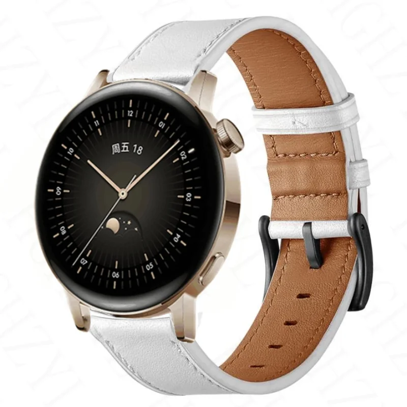 Straps For Huawei Watch GT2 GT 3 GT3 42mm 46mm Genuine Leather Smart Wristband Bracelet