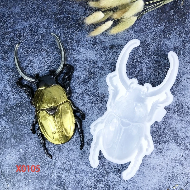 Creative Silicone Molds Wall Hanging Decors Molds Moth Crafting Moulds A0KD