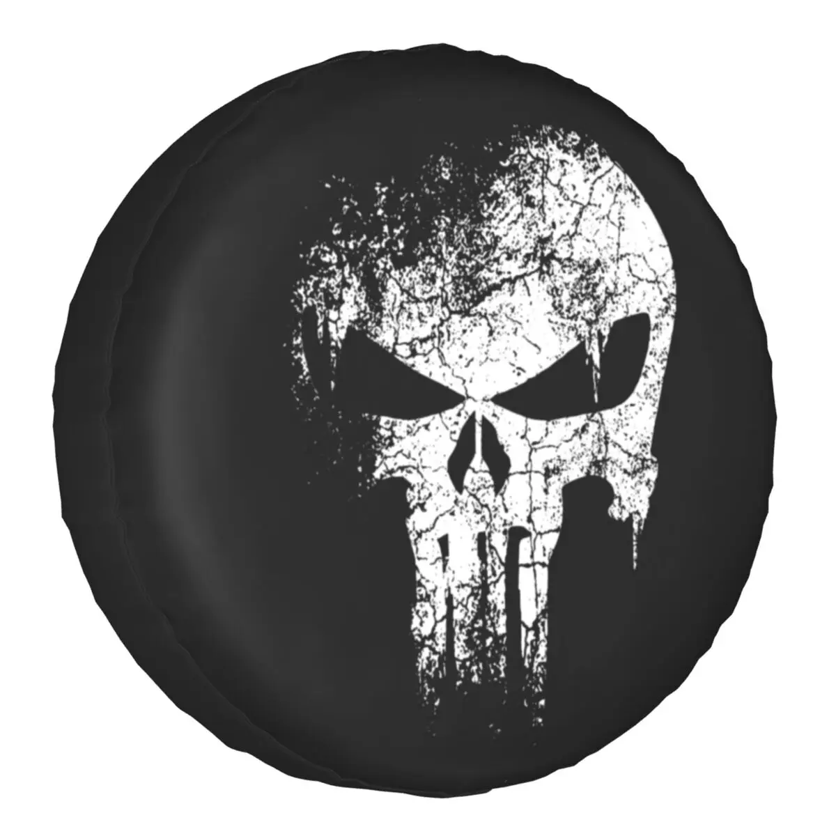 Skeleton Skull Heavy Metal Spare Wheel Tire Cover For Toyota Rav4 Prado Jeep Rv Suv Camper