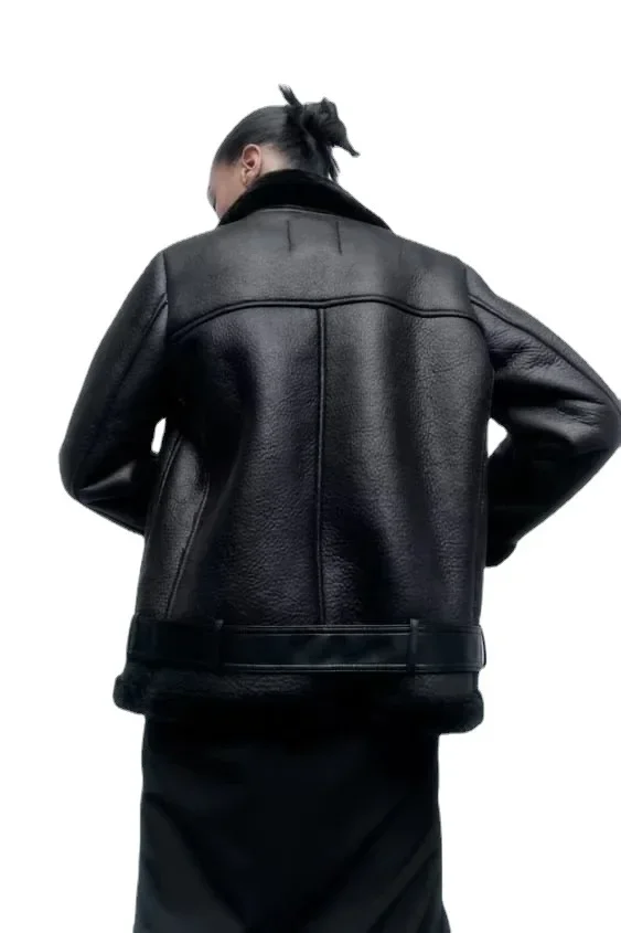 Trendy Winter New Fur Integrated Jacket Unique Street Fashion Warm Elegant Soft Shell Jacket For Men Women 5