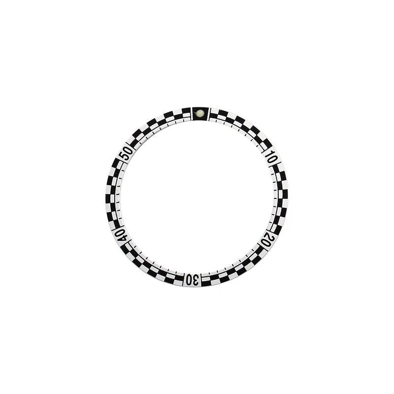 Mod Black Blue Watch Parts 38Mm Inserto Cornice Rally Per Skx 6105 Nh35 Nh36 Movimento Dive Watch