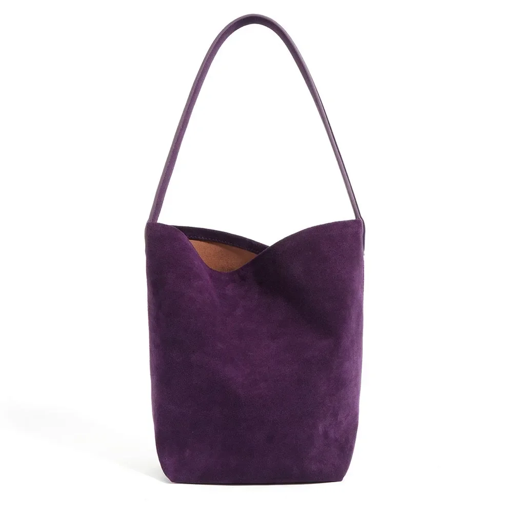 Motingsome Autumn New Color Fashion Suede Leather Woman Bags Mini Shoulder Designer Bags Luxury Soft Causal Tote Daily Purses
