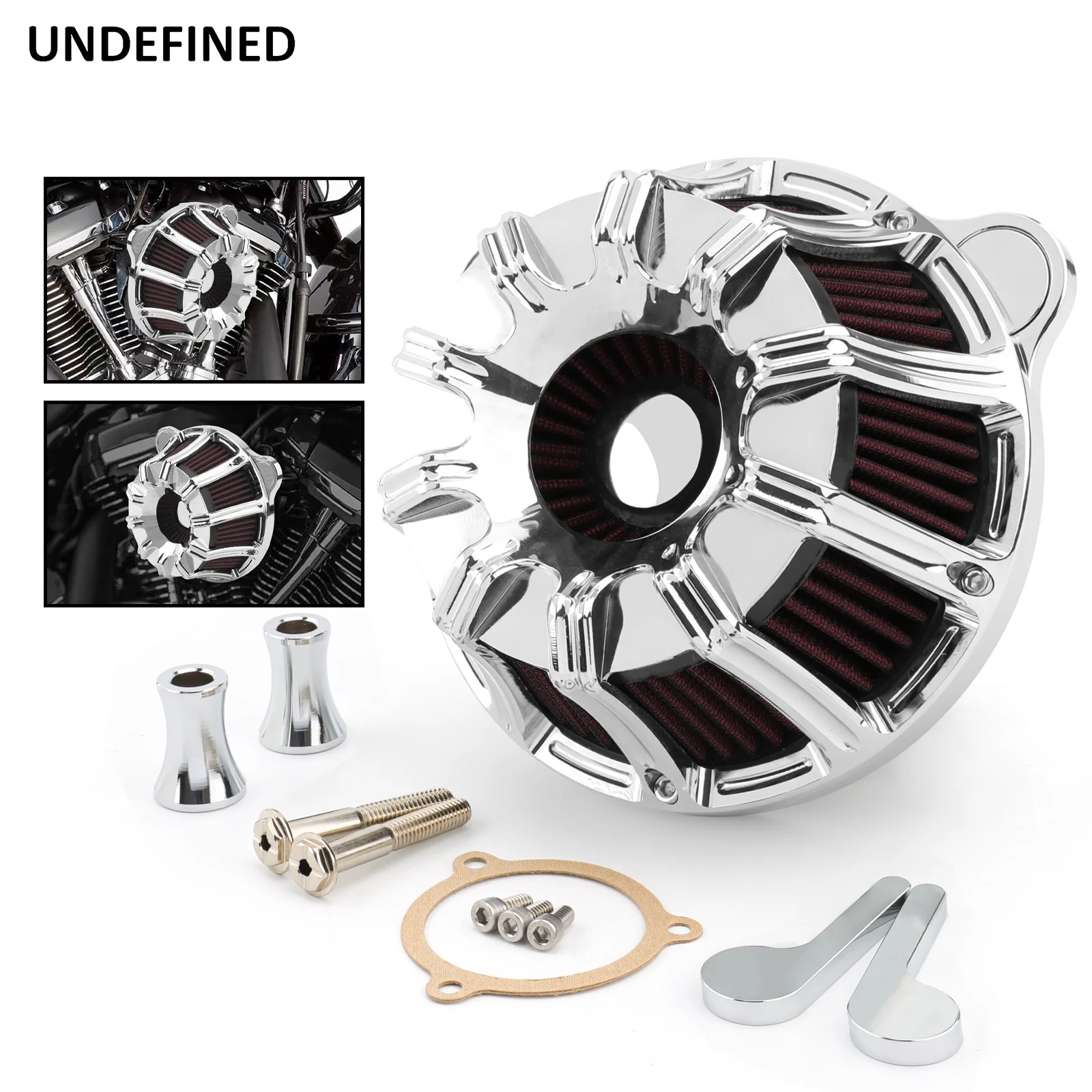 Air Filter ハーレーダイナエレクトラロードキンググライドクラシックのエアクリーナーグレーインテークフィルター Air Cleaner