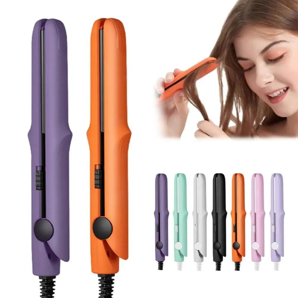 2-in-1 Mini Curling Wand & Flat Iron Hair Straightener For Short Hair Travel Size hair straightener hair styler curling iron