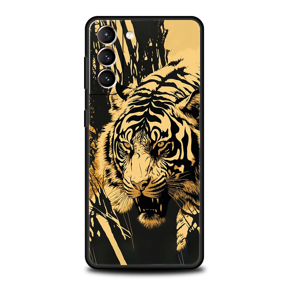 Fierce Tiger Silicone Phone Case - Stylish & Durable Cover