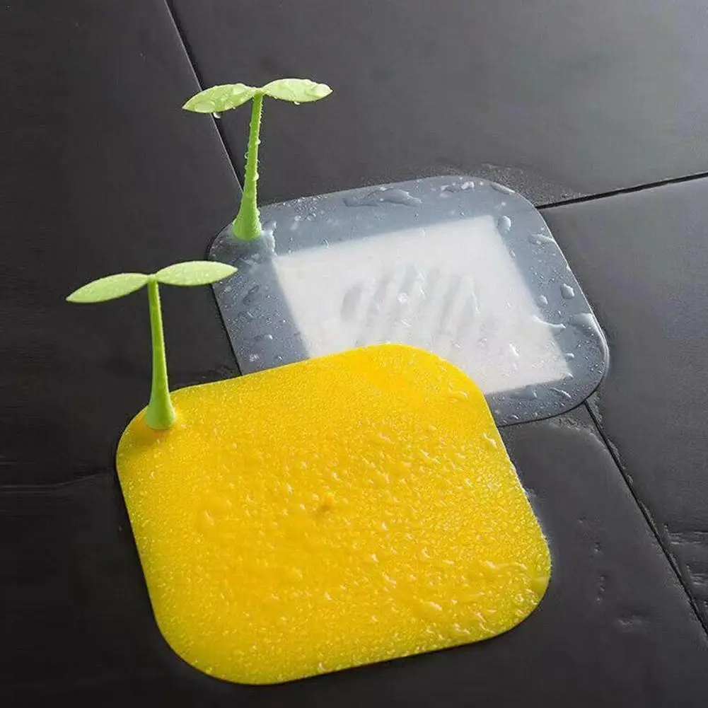 

Floor Sink Filter Cute Bean Sprouts Shape Silicone Sewer Deodorant Cover Shower Drain Anti-Smell Cover Insect-Proof Bathtub Plug