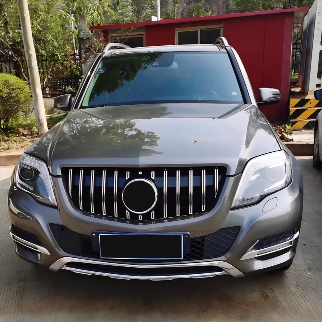 메르세데스 벤츠 GLK X204 GLK220 GLK300 2008-2015 스타즈 GT 스타일용 프론트 인렛 그릴 범퍼 그릴 중간 그리드 메쉬 튜닝 부품