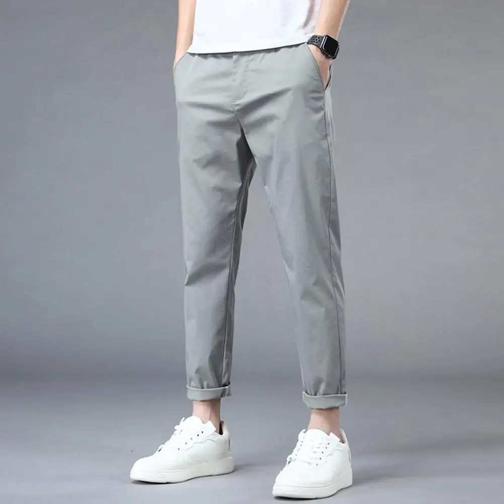 

Summer Sweatpants Breathable Men Pants Mid-rise Summer Casual Thin Jogging Pants Streetwear