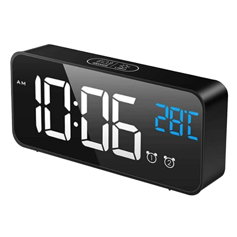 JFBL Hot Alarm Clock Mains Powered, Digital Clock Battery Powered With