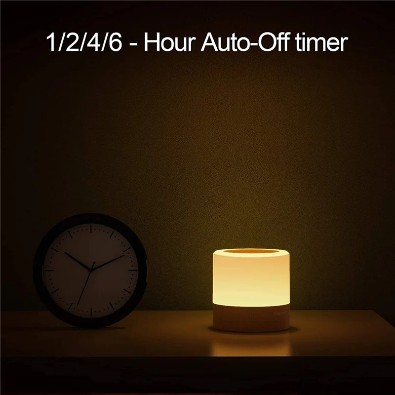 13 Color Remote Control Night Light USB Rechargeable Touch Lamp Portable Bedside Table Night Lamp Dimmable Desk Lamp Baby Kids 4