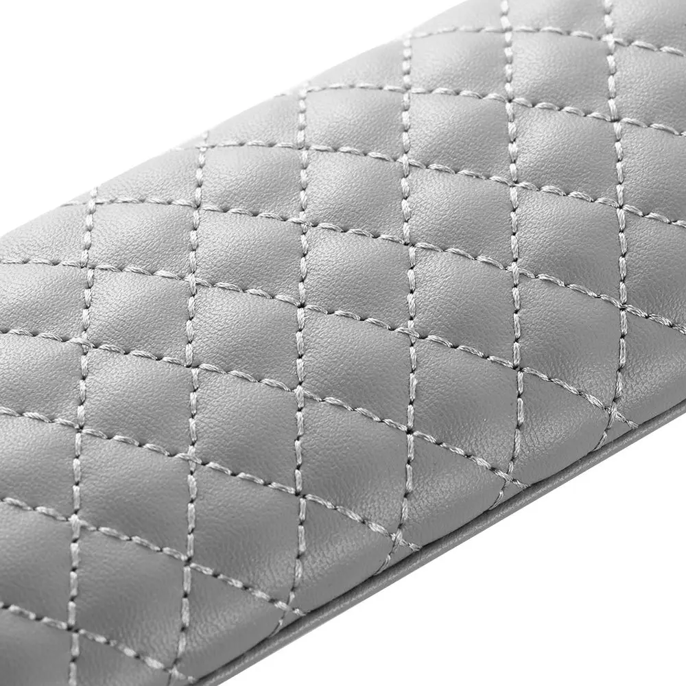 1 Pair Car Safety Seat Belt Faux Leather Head Cushion Shoulder Pad Cover Placid