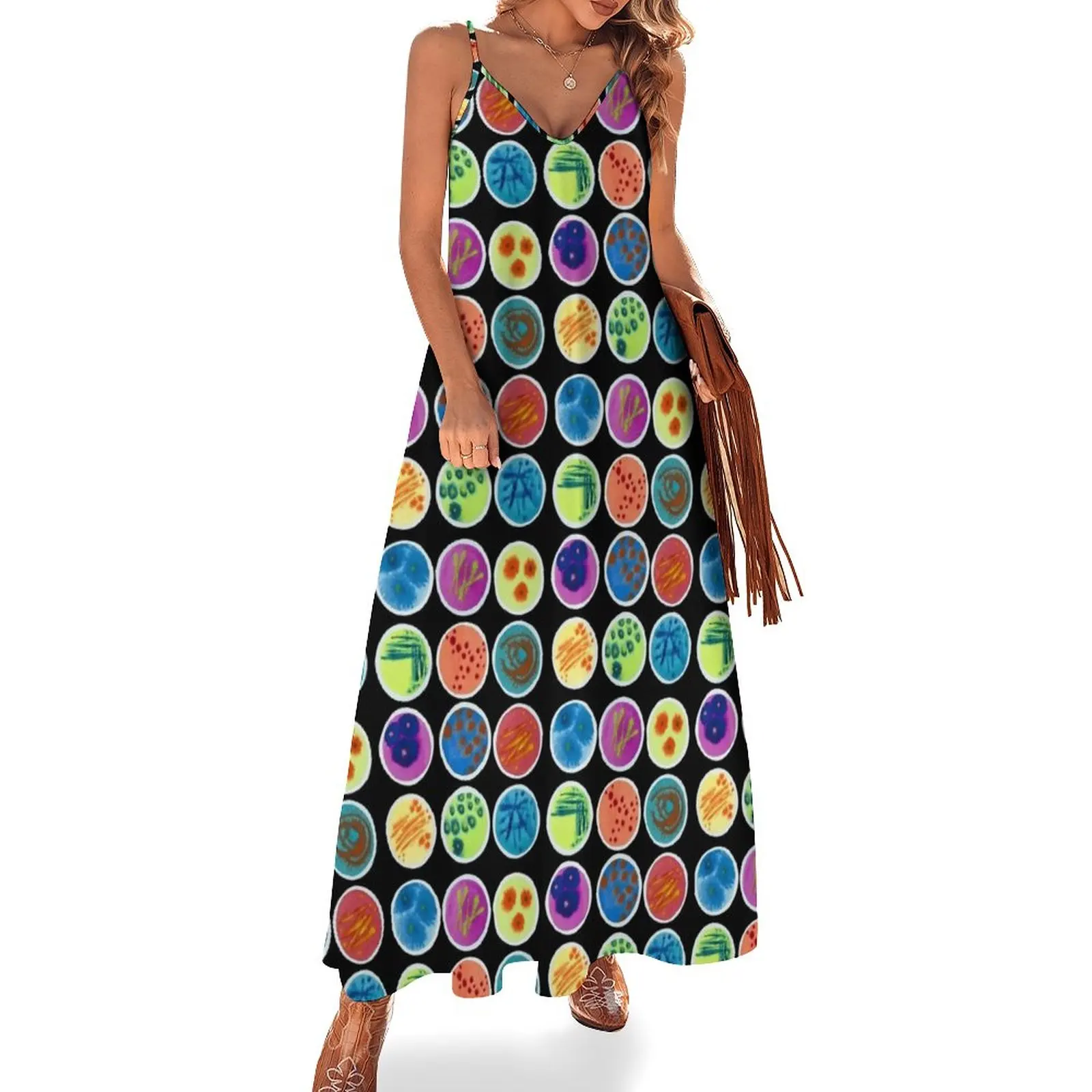 

Petri Dishes Sleeveless Dress Clothing Beachwear
