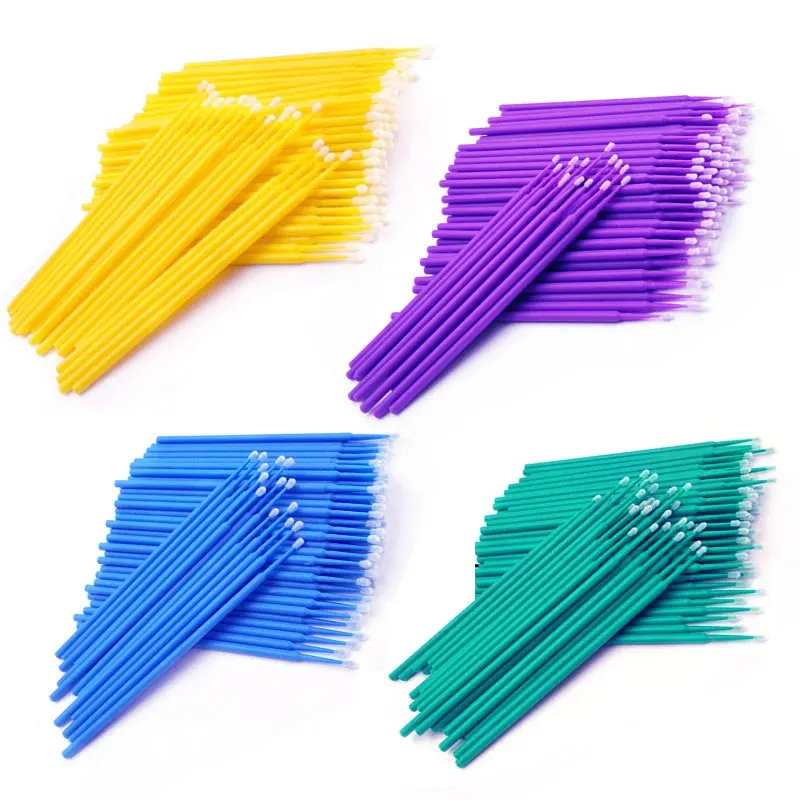 

ZXZZS 100/5PCS Disposable Make Up Eyelashes Mini Individual lashes Applicators Mascara Brush Lash Extensions Cotton Swab