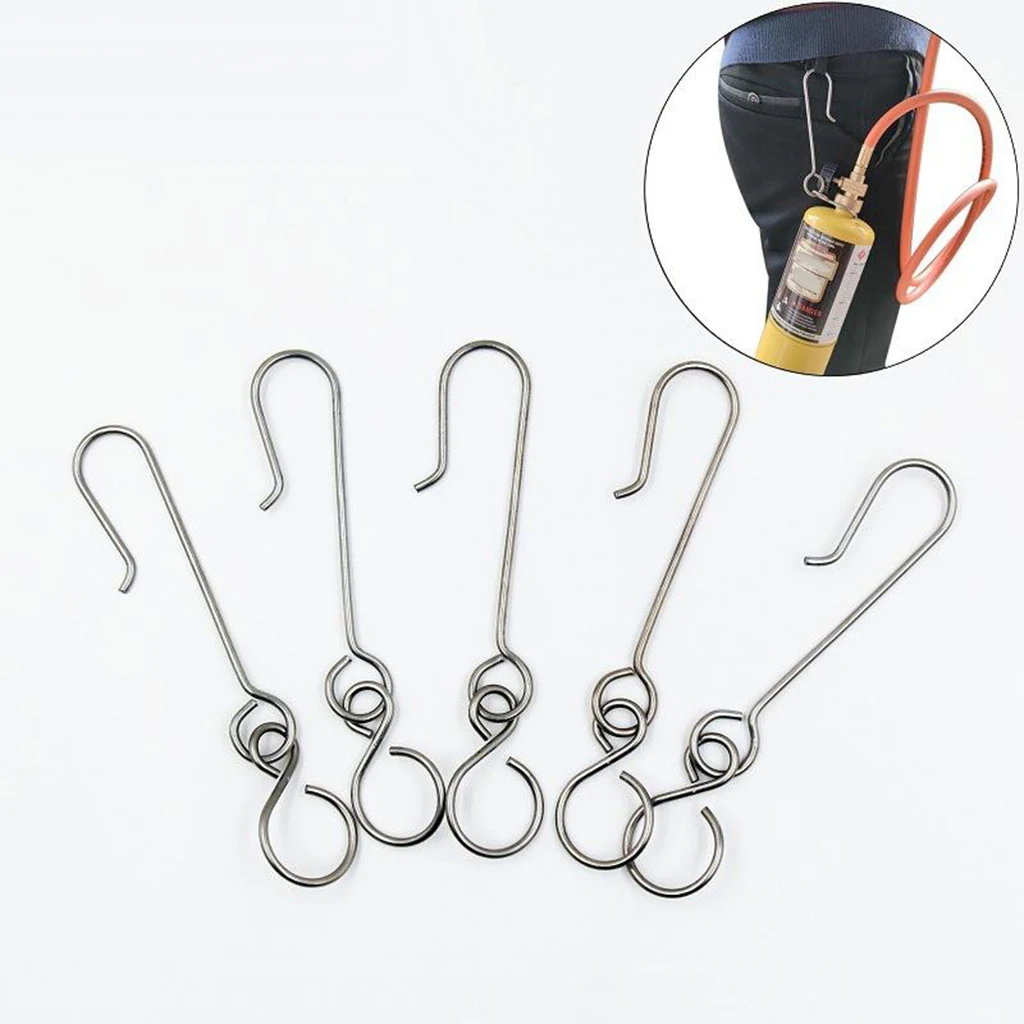 

Stainless Steel Welding Gas Bottle Belt Hook Hand MAPP Propane Bottle Clip