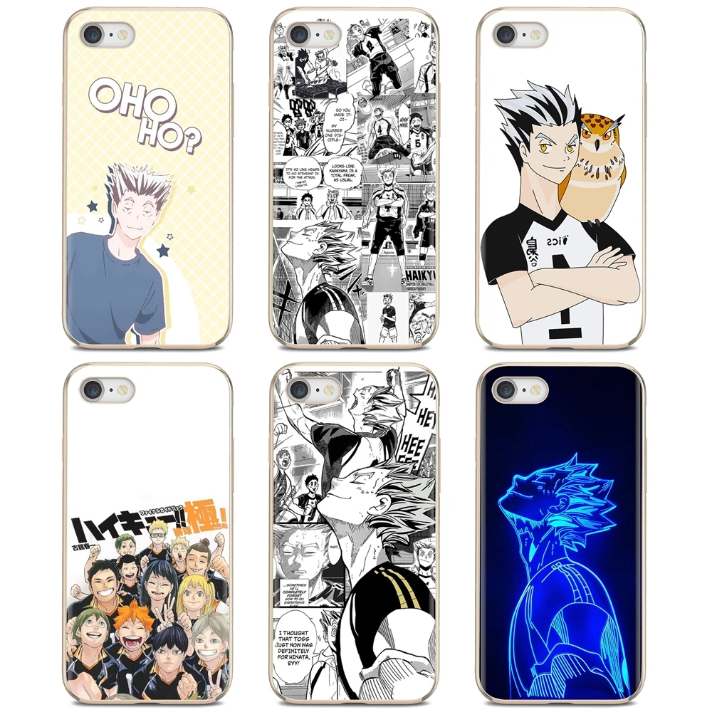 Soft TPU Phone Cover For Xiaomi Redmi Note 10 10s 3S 4 4X 5 6 6A 7 8 8T 7A 9 9T 9s 9C 9A Pro Koutarou Bokuto Haikyuu! Manga | Мобильные