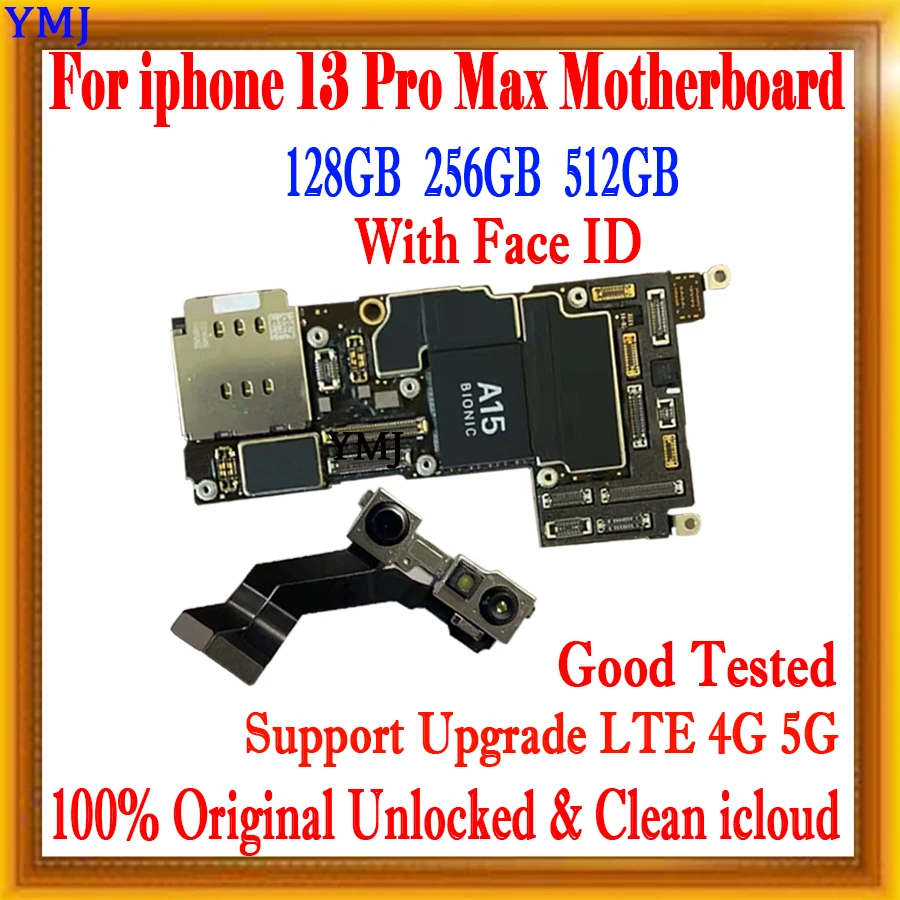 

Unlocked Motherboard With IOS System, NO ID Account for iPhone 13 Pro MAX, Logic Board, 128GB,256GB Tested Well Update, UnlocK