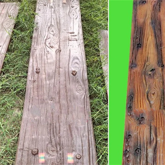 80*35 Cm -Es Utánzat Gumi Fa Gabona Művészet Cement Penész Padló Nyomtatása Beton Kerti Út Járda Földi Dekoráció - Image 4