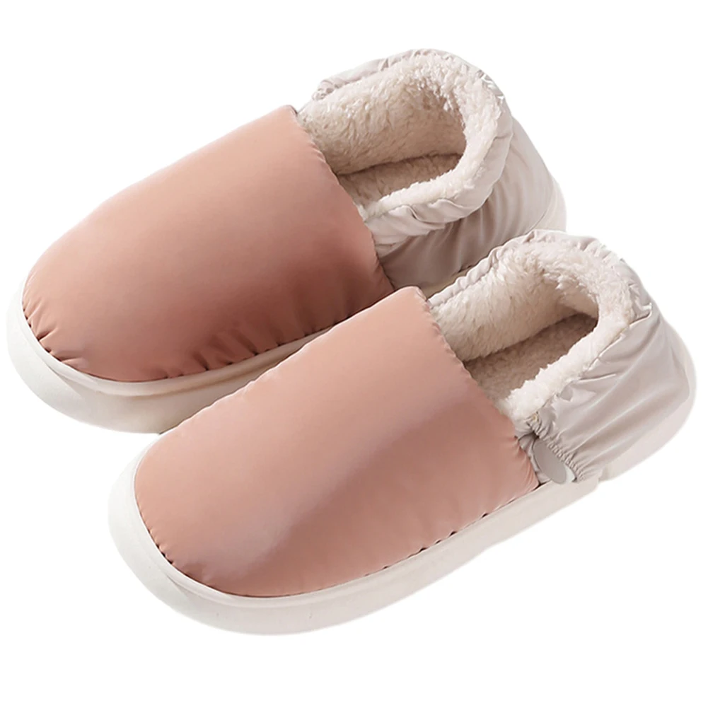 Unisex Rechargeable Foot Warmer with 3 Heating Levels USB Heated Slippers House Shoes Home Cotton Shoes for Winter 4