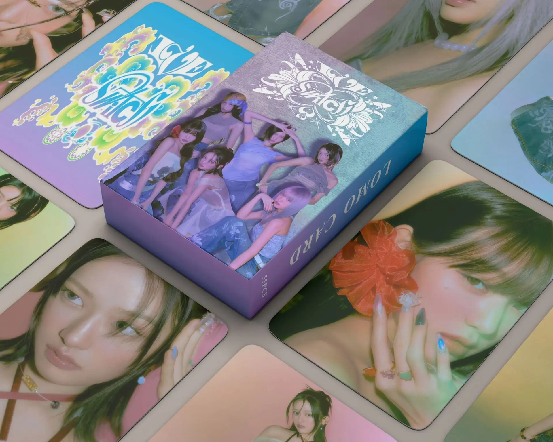 thumbnail image 1 of Treingi 2024 55 piezas/juego de tarjetas Idol IVE Lomo, nuevo álbum SWITCH Heya Gaeul, tarjetas fotográficas HD, póster, pegatina, regalos para fans de grupos de chicas, 1 of 5