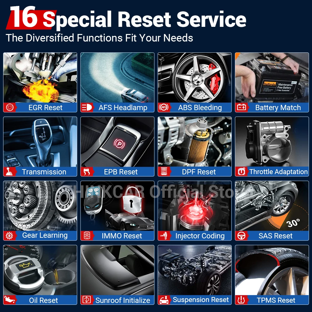 2025 THINKCAR Thinkdiag Hot Version Full System All Car 16 Reset Service OBD2 Diagnostic Tool ECU Coding Active Test 1 Year Free 4