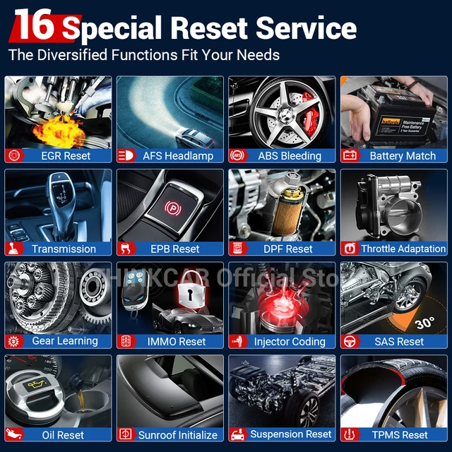 THINKCAR Thinkdiag Hot Version Full System All Car 16 Reset Service OBD2 Diagnostic Tool ECU Coding Birectional 1 Year Free 4