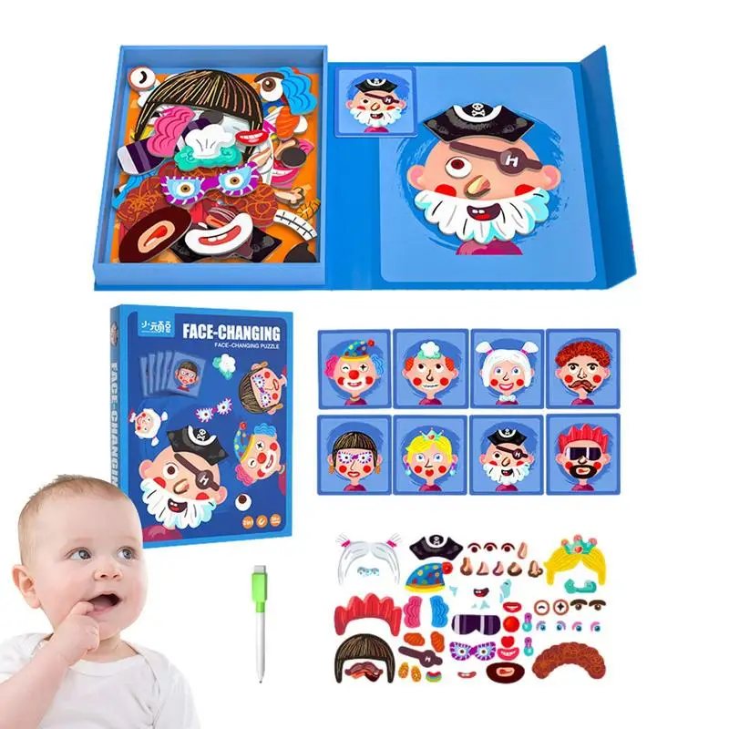Kids Magnetic Puzzles Girls Montessori Magnetic Jigsaw Toy Funny And Creative Jigsaw Puzzle Toy For Home School Traveling