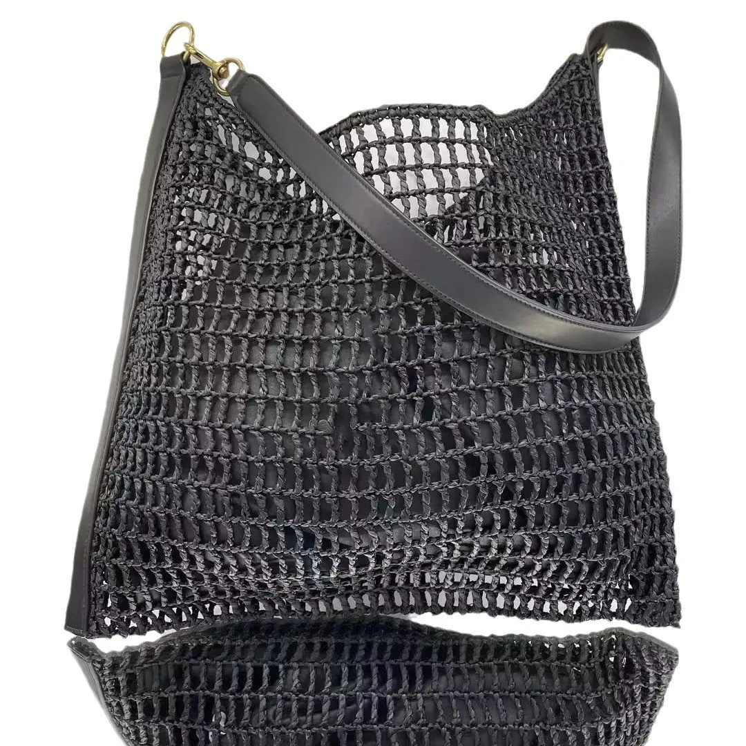 YS 2024 New Portable Large CapaCity Three-dimensional Flower Shaped ToTe Grass Woven Single Shoulder Women's Bag,