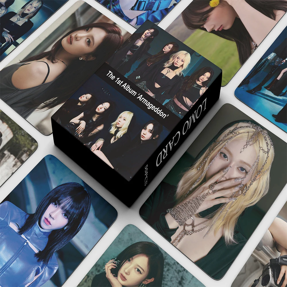 Album Lomo Cards SAVAGE WINTER NINGNING Photocard Korean Fashion Cute Fans Gift 55pcs/set