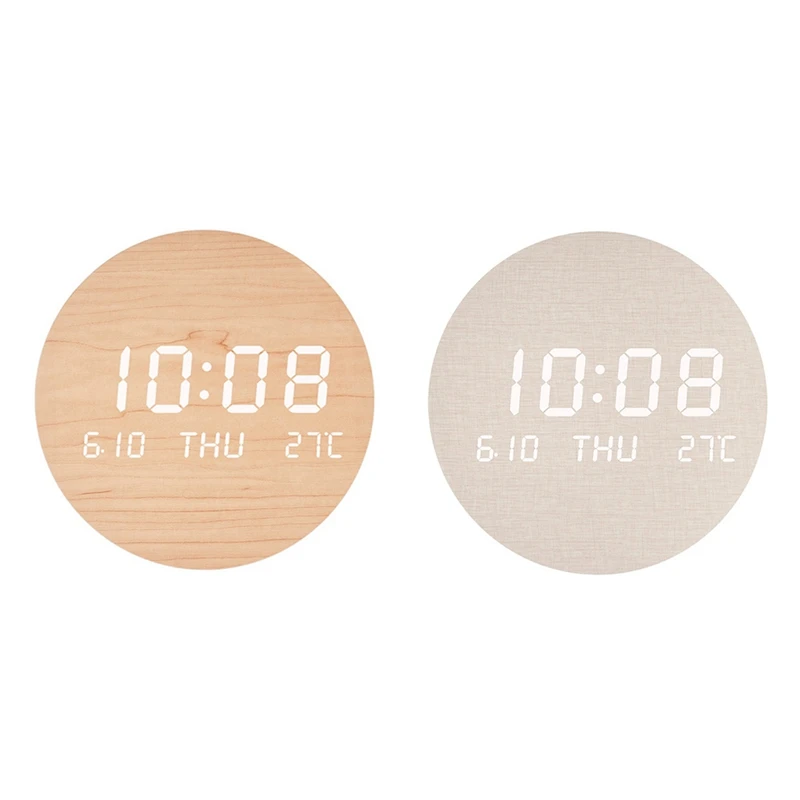

LED Wall Clock Portable Clock Living Room Home Bedroom Mute Clock Scandinavian Style Fashion Wall Clock