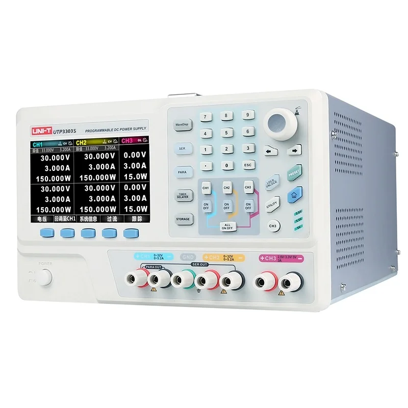 

UNI-T UTP3303S DC regulated power supply three-way output programmable linear DC regulated power supply