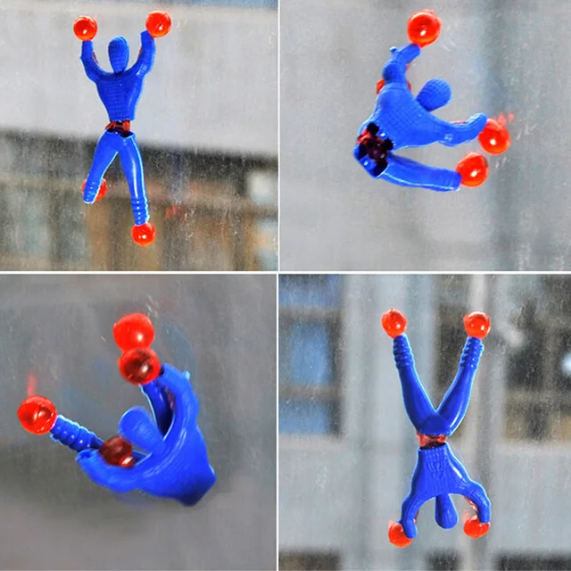 10/20pcs Funny Sticky Wall Climbing Men Toys for Children Plastic Climbing Flip Man Attractive Classic Gift Kids Novelty Toy DDJ 5