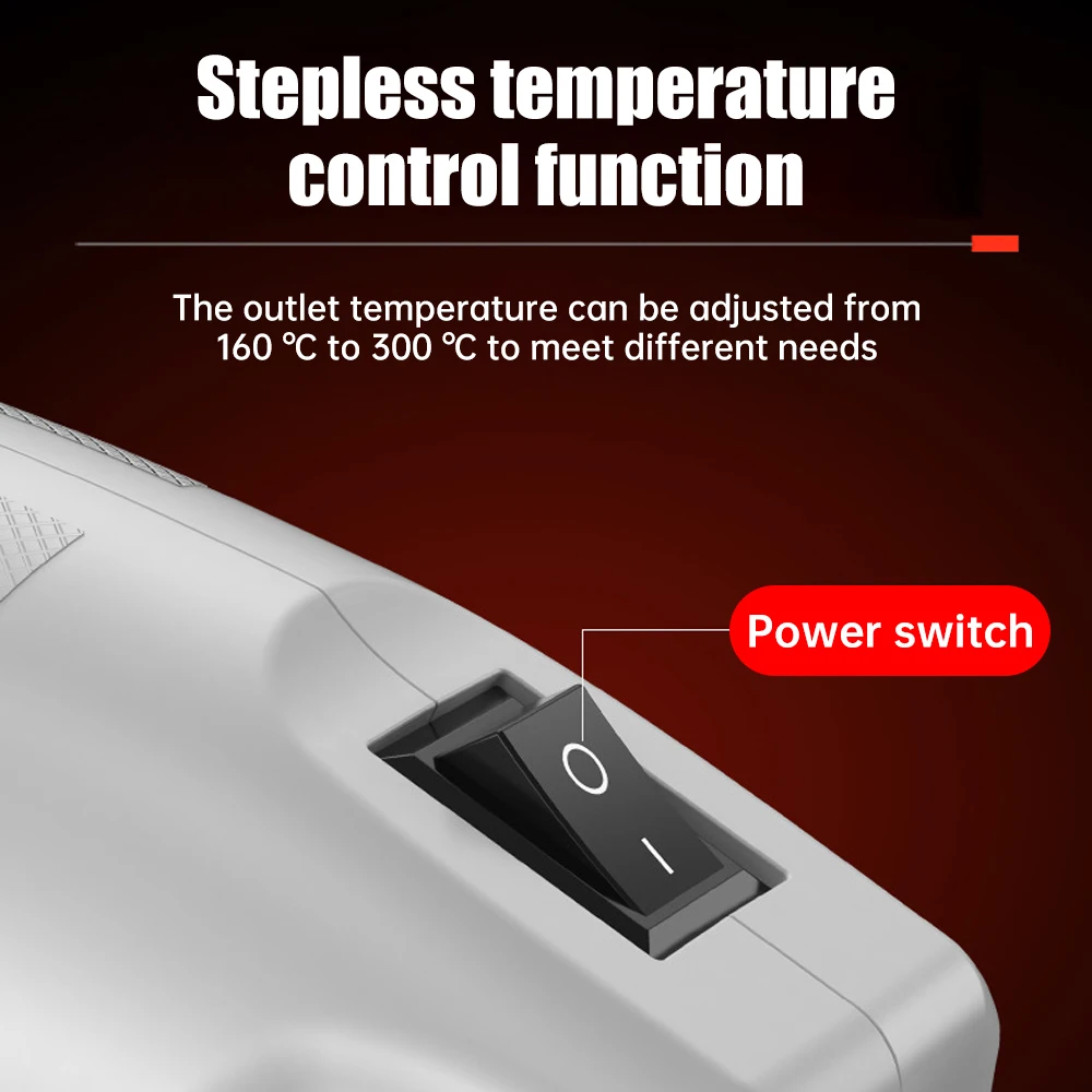 300W Heat Gun Electric Power Mini Hot Air Gun Blower Air Dryer for Soldering Thermal Blower Shrink Wrapping DIY Soldering Tools 5