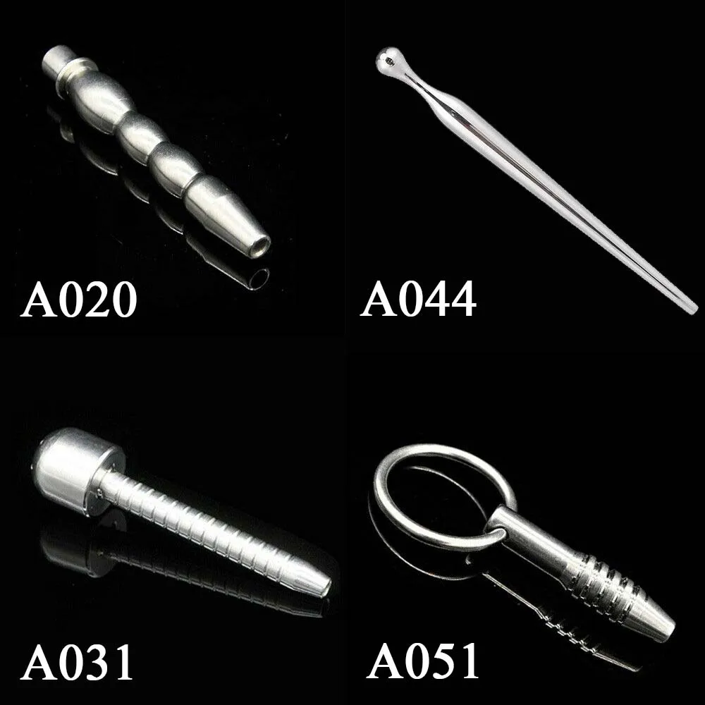 Male Stainless Steel Urethral Sounding Rod Catheter Penis Urinary Plug Stretch Urethra Stimulate Dilator Masturbation Sex Toys image