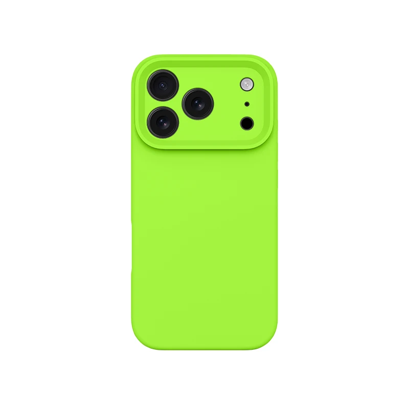 Official Liquid Silicone Shockproof Matte Soft Phone Case with Enhanced Camera Protection