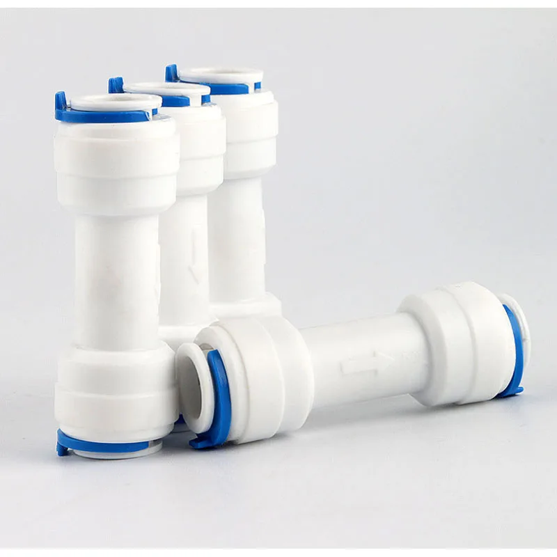 Hose Pipe Fitting One-way RO Water Non-return Check Valve Straight Elbow 1/4'' 3/8'' Quick Connector