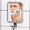 Bathroom Anti-fog Mirror Powerful Suction Cup Bath Shower Mirrors Wall Mounted Make Up Man Shaving Mirror With Shaver Holder 2