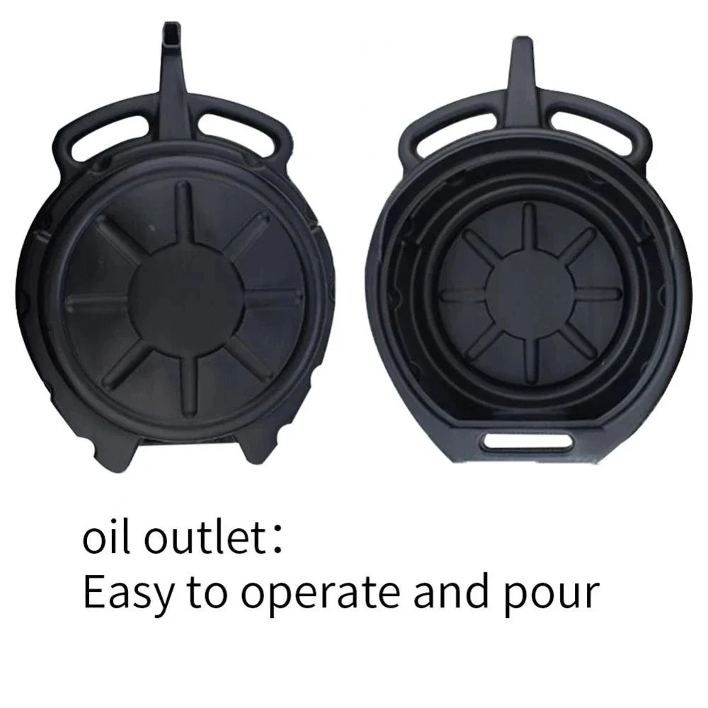 Plastic Oil Drain Pan 10L Wast Engine Oil Collector Tank Gearbox Trip Tray For Repair Car Fuel Fluid Change Garage Tool