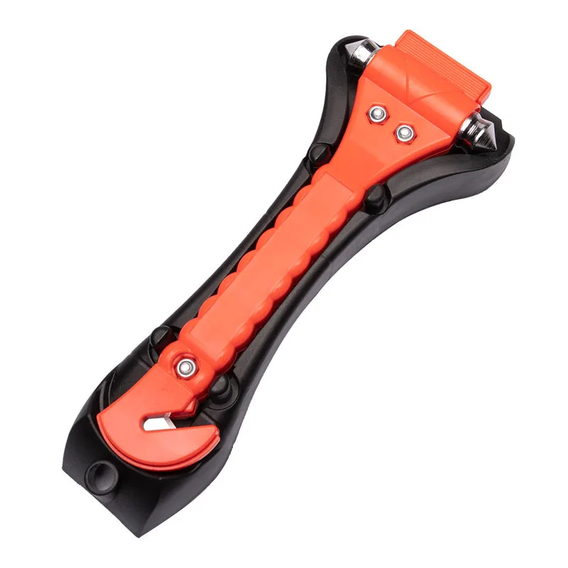 1pc 2-in-1 Safety Belt Cutter Emergency Key Chain Car Escape Tool Metal  Safety Hammer Mini Fire Hammer Life-saving Hammer Car Emergency Escape  Device Window Breaker