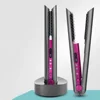 Portable Hair Straightener with Charging Base Wireless Straightening Iron Floading Plate and Comb PTC Hair Straightening Device 6