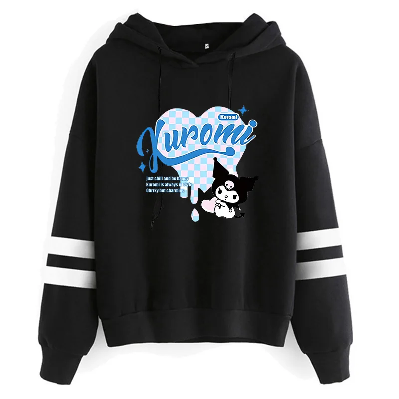 thumbnail image 1 of Sudaderas Y2k para mujer, ropa de moda, chaleco Kuromi, Sudadera con capucha Sanrio Kuromi, sudadera de Manga Harajuku, sudaderas con capucha para mujer, 1 of 5
