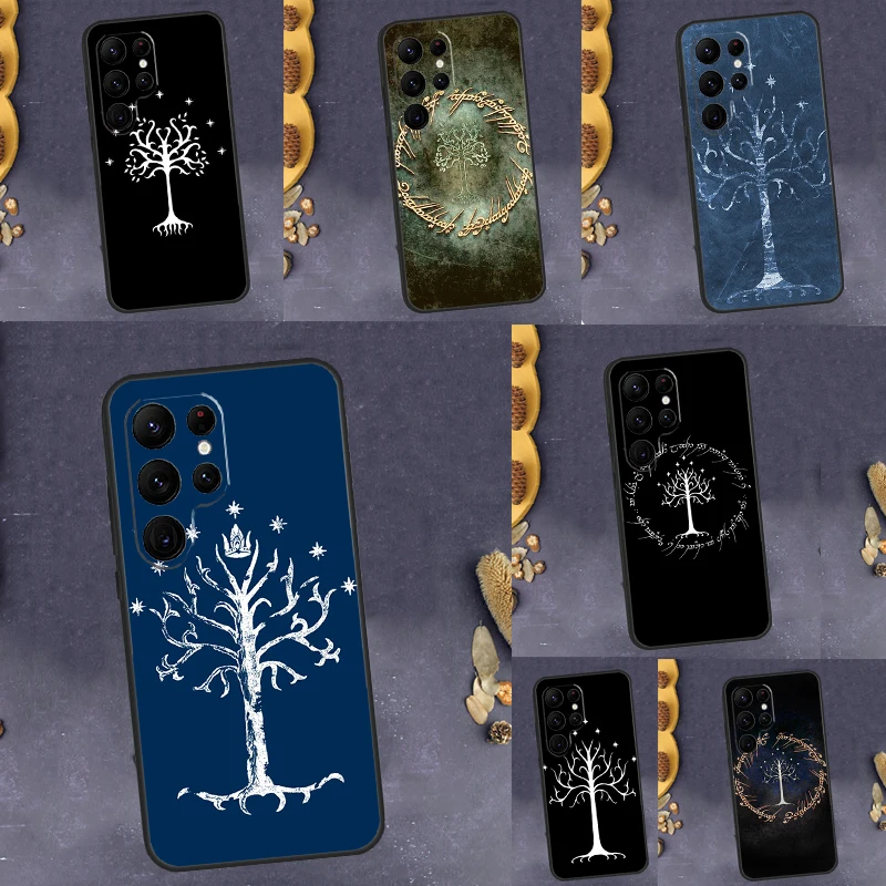 Custodia White Tree Of Gondor Per Samsung Galaxy S23 S22 S21 Ultra S20 Fe S8 S9 S10 Plus Note 10 20 Ultra Cover