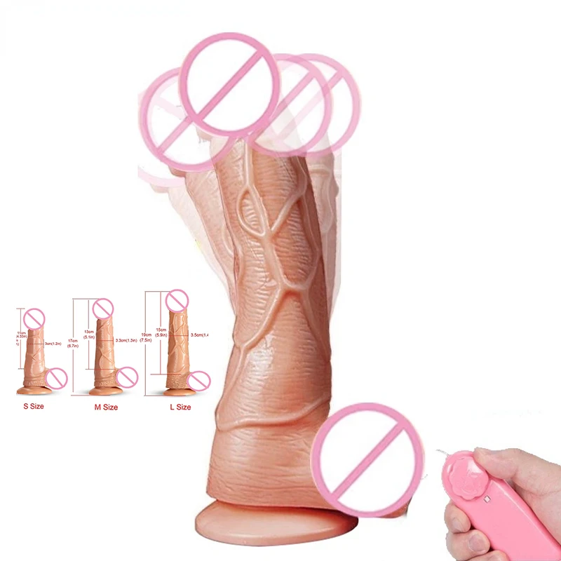 Sex Toys Remote Control Telescopic Rotation Realistic Dildo Vibrator Adult Sex Toys for Woman Big Penis Dick Vagina Female Masturbation