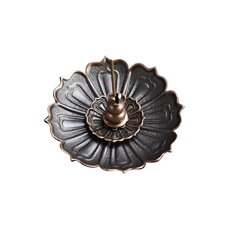 1Pcs Porous Lotus Zen Line Incense Insertion 2-In-1 Incense Holder Sandalwood Burner Lncense Plate Tray Retro Home Decorations - Image 6