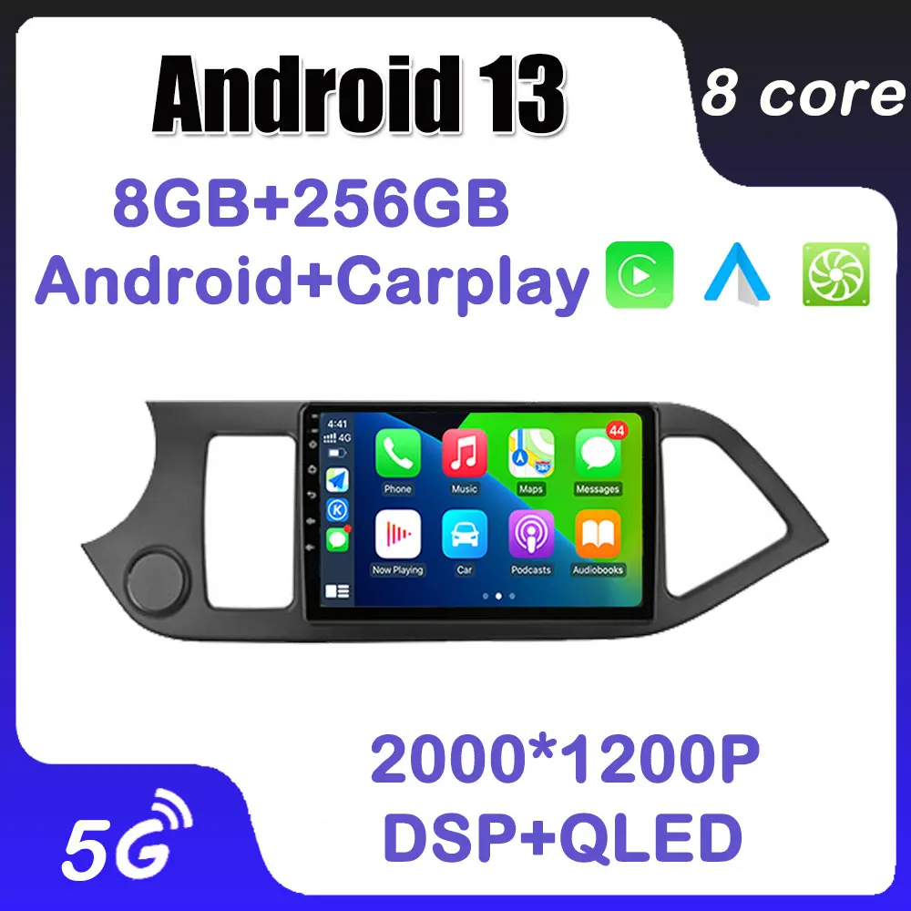 AutoCarplayAndroid13ForKiaMorning2picanto201120179CarRadio