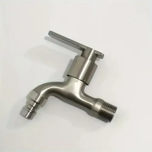1pcs304 stainless steel faucet, washing machine connection faucet, home kitchen bathroom stainless steel faucet, outdoor garden - Image 2