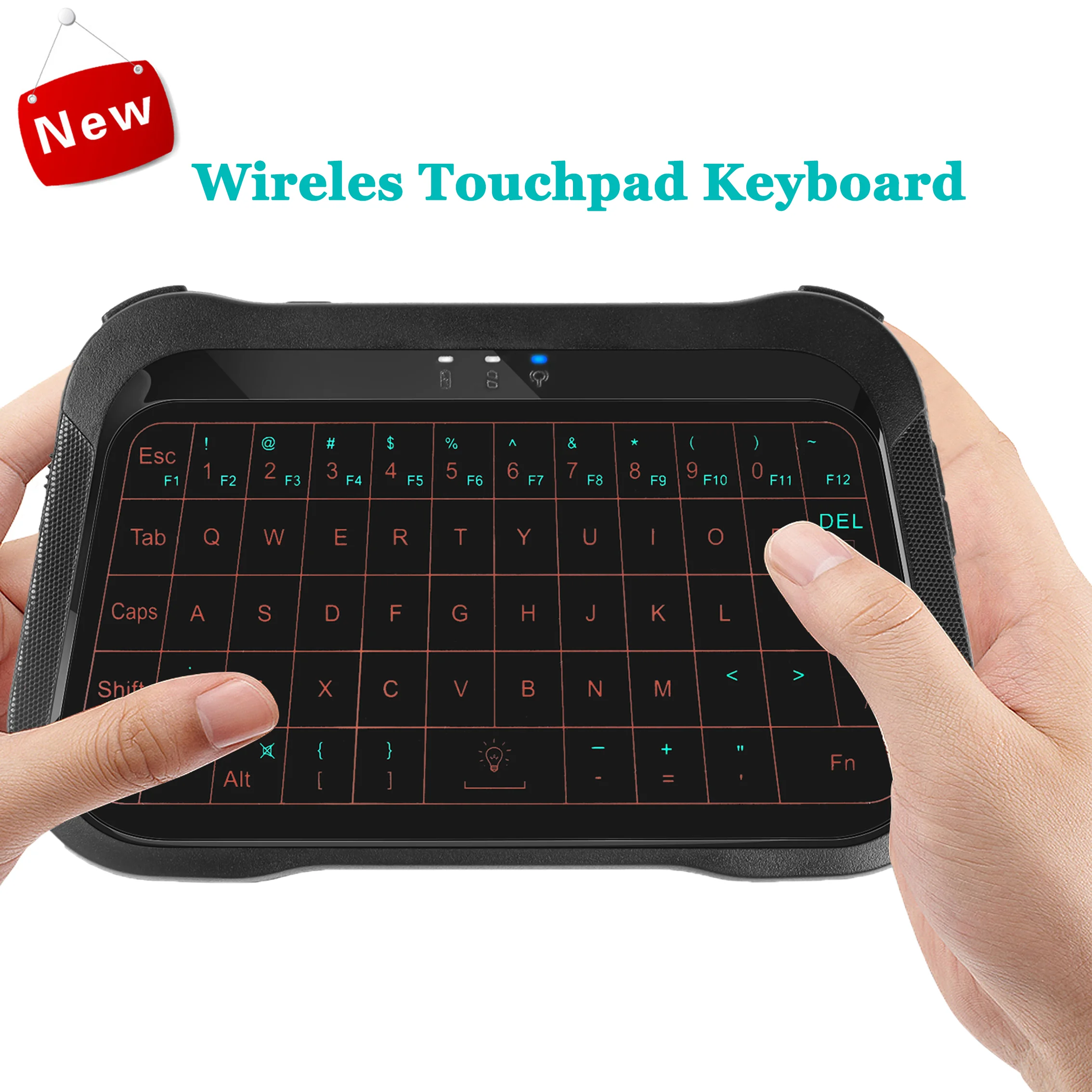 New Wireless Gaming Keyboard 2.4G Backlight Touchpad Keyboard RGB Mini