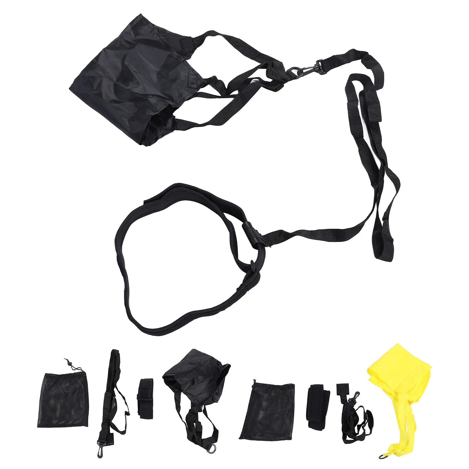 40cm Swim Parachute Professional Portable Swimming Resistance Training Belt Set for Kids Adults Swim Resistance Parachute