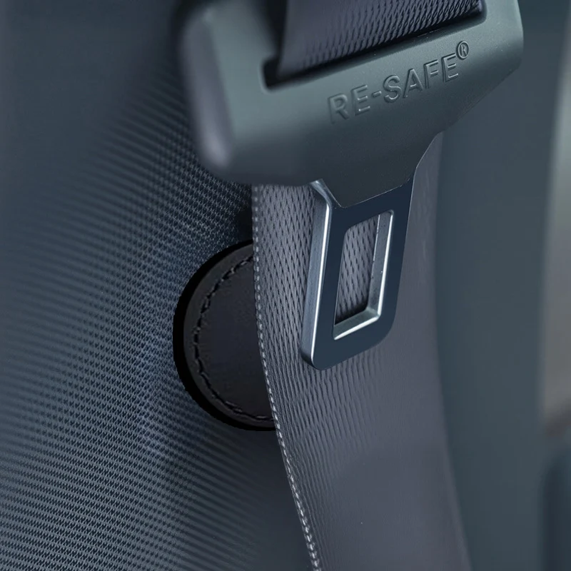Magnetic Car Seat Belt Holder PU Leather SeatBelt Non-slip Spacing Limiter Fixed Buckle