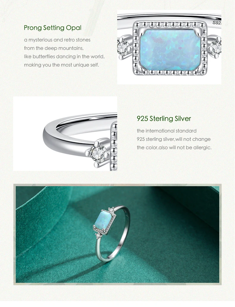 MODIAN Real 925 Sterling Silver Fantastic Natural Opals Finger Rings For Women Wedding Anniversary Jewelry Fine Accessories Anel